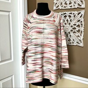 ⭐️ Lou & Grey Loft Oversized Abstract Striped Sweater